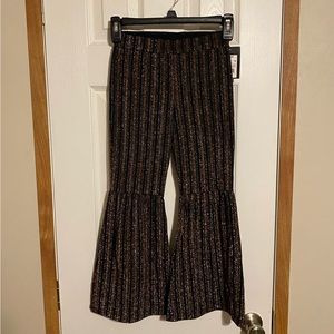 Girls sparkly flare fun dress pant